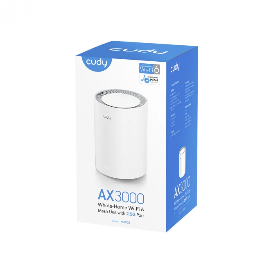 Mesh Wi-fi6 AZ3000 Cudy M3000 V2.0 White